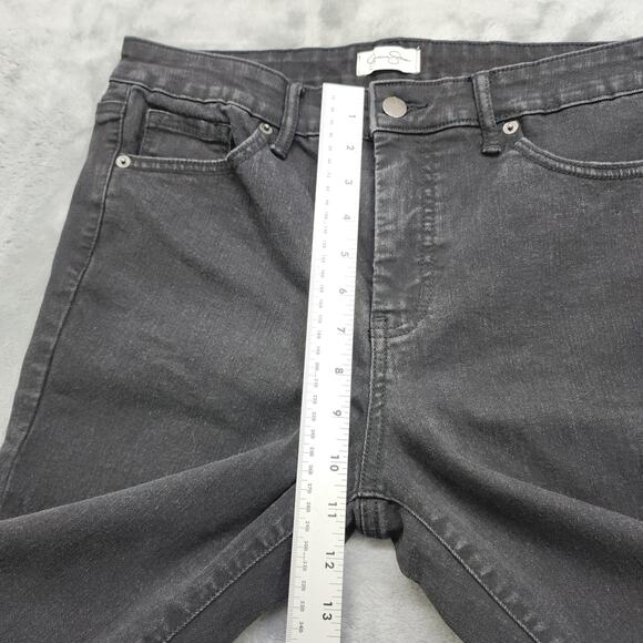 Jessica Simpson Jeans Womens 10 Washed Black High Rise Skinny Stretch Denim - Picture 8 of 11